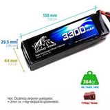 Digerui Leopard Power 3300 Mah 14.8v 4s 40c Şarjlı Li-po Lityum Polimer Lipo Batarya Pil T Plug