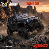 Digerui Mn Model Mn128 1/12 Jeep Wrangler Rubicon 4wd Rc Model Crawler Offroad Truck Uzaktan Kumandalı Araba Rtr Siyah+dahili Işık Seti Mn