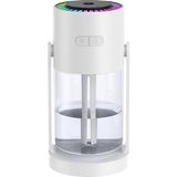 Digi Monster CL32 Aromaterapi Yıldızlı Projektör Hava Nemlendirici 280ML | Ultrasonik Buhar Makinesi | Type-C USB | Araç & Ev Uyumlu Renkli Işıklı Difüzör - Beyaz