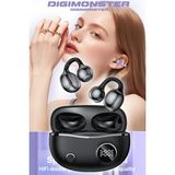 Digi Monster YXG‑10SY Bluetooth Kulaklık | Kablosuz Spor ve Günlük Kullanım Için – Mikrofonlu, Ergonomik, Şarjlı - Siyah