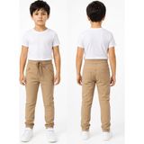 Dıgıl Kids Ribana Bel Kanvas Okul Pantolonu Unisex - Bej - 8 Yaş