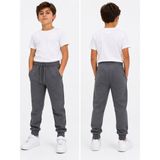 Dıgıl Kids Ribanalı Eşofman Altı Pantalon Likralı Ilkokul Orta Okul 2 Iplik Kumaş Unisex - Gri - 6 Yaş