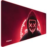 Digipod Gaming Mousepad Oyuncu Mouse Pad 90X40 Xxl Büyük Oyuncu Mousepad Kaymaz Taban Dikişli 4mm Kalınlık - Bordo