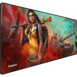 Digipod Gaming Mousepad Oyuncu Mouse Pad 90X40 Xxl Büyük Oyuncu Mousepad Kaymaz Taban Dikişli 4mm Kalınlık - Füme - Gri