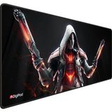 Digipod Gaming Mousepad Oyuncu Mouse Pad 90X40 Xxl Büyük Oyuncu Mousepad Kaymaz Taban Dikişli 4mm Kalınlık - Gümüş