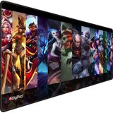 Digipod Gaming Mousepad Oyuncu Mouse Pad 90X40 Xxl Büyük Oyuncu Mousepad Kaymaz Taban Dikişli 4mm Kalınlık - Kalpler