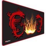 Digipod Gaming Mousepad Oyuncu Mouse Pad 90X40 Xxl Büyük Oyuncu Mousepad Kaymaz Taban Dikişli 4mm Kalınlık - Siyah