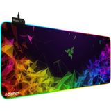 Digipod Rgb Oyuncu Mousepad Rgb Gaming Oyuncu Mouse Pad Kaymaz Taban 70 x 30 - Renkli