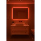 Digital Dikdörtgen Kırmızı Led Işıklı Ayna 30X50 40X60 50X70 60X80 Modern Banyo Salon Makyaj Aynası