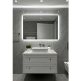 Digital Dokunmatik Dimmerlı Dikdörtgen Beyaz Led Işıklı Banyo Makyaj Ve Salon Aynası 30X50 40X60 50X70 60X80