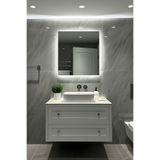 Digital Kare LED Ayna Beyaz Işık 50,60,70,80 cm Banyo Işıklı Ayna Modern Duvar Makyaj Aynası