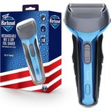 Dıgıtal Lıfestyle Accessorıes Barbasol Şarj Edilebilir Elektrikli Islak ve Kuru Folyo Tıraş Makinesi Paslanmaz Çelik Bıçaklar ve Açılır Düzeltici
