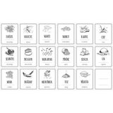 Digithome 18 Adet Dikdortgen Bakliyat Ve Cay Seker Kavanoz Etiketi Sticker Seti 6X5 Cm