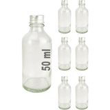 Digithome 6’Li 50 Ml Gumus Metal Kapakli Cam Zencefil Shot Sisesi Soz Nisan Hediyelik Kolonya Sisesi