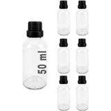 Digithome 6’lı 50 Ml Siyah Kilit Kapaklı Cam Zencefil Shot Şişesi Söz Nişan Hediyelik Kolonya Şişesi