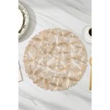 Digithome 6’Lı Amerikan Servisi Supla Yuvarlak Gold 38 Cm – Acr-625/20