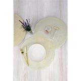 Digithome Acar 6’lı Amerikan Servisi Supla Yuvarlak Krem 38 cm – ACR-279 C320.033 - 38 x 38 cm