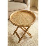Digithome Ahşap Ayaklı Rattan Katlanabilir Sehpa – HGG-08830/4