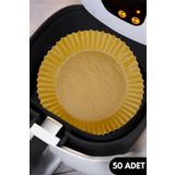 Digithome Airfryer 50 Adet Yanmaz Yapismaz Pisirme Kagidi Hava Fritozu Kalibi 20 Cm Yuvarlak - Mıen-445