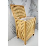 Digithome Bambu Çamaşır Kirli Sepeti Banyo Düzenleyici – DB-0034 Kahverengi