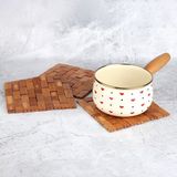 Digithome Bambu Kare Nihale 18CM -1421 - Kahverengi