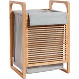 Digithome Bambu Kirli Sepetli Banyo Düzenleyici Çamaşır Sepeti JW-20290 - Naturel