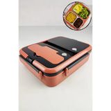 DigitHome Bölmeli Çelik Hazneli 25 CM Turuncu Yemek Taşıma ve Saklama Kabı Yk1392 C320.025