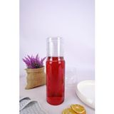 Digithome Cam Kapaklı Başucu Su Ve Meşrubat Sürahisi Karaf Şişe 600 Ml – H2o75975 C1-1-18 Şeffaf