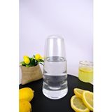 Digithome Cam Kapaklı Başucu Su Ve Meşrubat Sürahisi Karaf Şişe 750 Ml – 04145 C1-1-154 Şeffaf