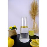 Digithome Cam Kapaklı Başucu Su Ve Meşrubat Sürahisi Karaf Şişe 800 Ml – 04146 C1-1-154 Renksiz