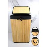Digithome Dikdörtgen Bambu Çamaşır Sepeti Naturel Cl-6002-8 C1-1-121 Kahverengi