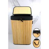 Digithome Dikdörtgen Bambu Çamaşır Sepeti Naturel Cl-6002-8 C1-1-121