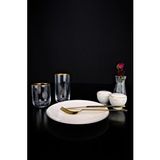 Digithome Lombardino Minimalist Modern Gold Tekli Porselen Pasta Tabağı 20 Cm Altın