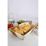 Digithome Rattan Ekmek Sepeti Dikdortgen Ekmeklik 28 Cm Kahverengi – G/16 C1-1-289
