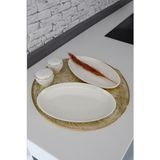 Digithome Semazen Porselen 2 Parça Kayık Servis Tabağı Seti 25 Cm - Tl4041130 C320.003