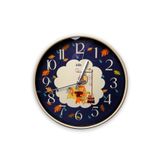 Digithome Sonbahar Desen Cam Detayli Sessiz Mekanizmali Cocuk Duvar Saati 30 Cm - K-Slım-Bılge C1-1-287