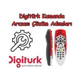 Digiturk HD Kırmızı Kumanda Uydu Kumandası Kalite Kurulum Gerekmez 2 Adet AA Pil ile Çalışır