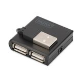 Digitus 10 cm Siyah 4 Port USB 2.0 Çoklayıcı