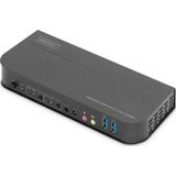 Digitus 2 Port USB 3.0 DisplayPort KVM Switch, 4K60Hz, KVM (Keyboard/Video Monitor/Mouse) Periferi (
