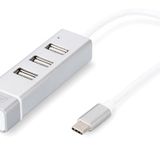 Digitus 3 port USB Tip C Hub &amp; Fast Ethernet LAN Adaptörü, 3 x USB A/Diş (USB 2.0), 1 x RJ45 Dişi (10/100), 1 x USB Tip C (bilgisayar bağlantısı), alüminyum