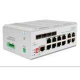 Dıgıtus 8 Bağlantı Noktalı Gigabit Ethernet Ağı Poe Anahtarı Endüstriyel L2 Yönetimli 4 Sfp Uplink