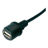 Digitus A-KAB-USBA-FS-1M 1 mt USB A Yeşil Konnektör Açık Uçlu Kablo