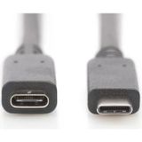 Dıgıtus-Ak-300210-007-S Usb Type-C Uzatma Kablosu, Type C M/F, 0.7M, Gen2, 5A, 10Gb, 3.1 Version,