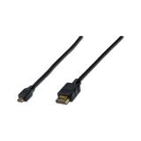 Digitus AK-330109-010-S 1m Micro HDMI to HDMI Kablo