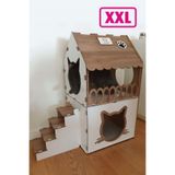 Digitus Büyük Kedi Evi Teraslı Kedi Evi 5kg Ve Üzeri Kediler Için