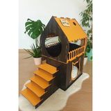 Digitus Büyük Kedi Evi Xxl Teraslı Kedi Evi 5kg ve Üzeri Kediler Için