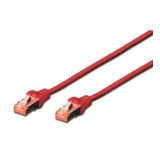 Digitus Cat.6 Patch Kablo, S-FTP, Halogenfree, AWG 27/7, 0.25 metre, Kırmızı Renk