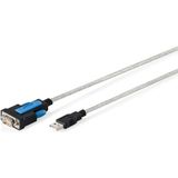 Digitus Dıgıtus USB - RS232 (Db9) Çevirici Kablo 1.8m | Ftdı Chip | Windows / Mac / Linux Uyumlu - 1-Siyah