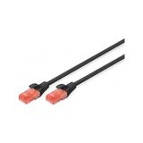 Digitus DK-1617-005/BL 50 cm UTP Cat6 Siyah CU LSZH AWG 26/7 Patch Kablo
