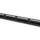 Digitus Dk-91624U Cat 6 Sınıf E Bağlantı Panosu, Korumasız 24 Portlu Rj45, 8P8C, Lsa, 1U, Raf Tipi, Renk Siyah Ral 9005